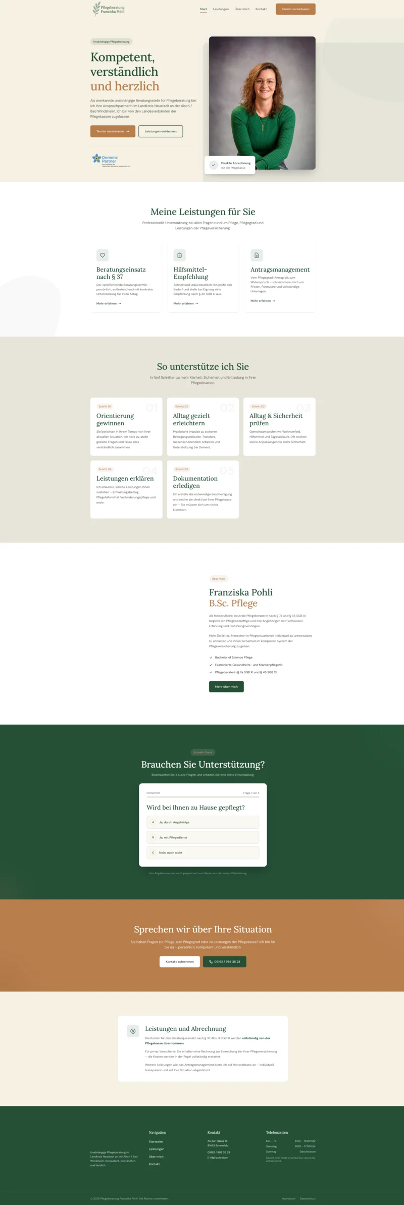 Pflegeberatung Pohli – Screenshot